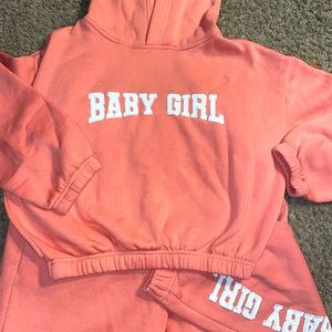 Baby girl hoodie set✨